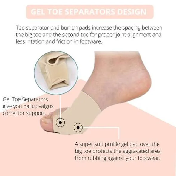 Orthopedic Toe Bunion Corrector 1 Pair (Left & Right)