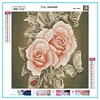 Diamond Painting-DIY Full Round Drill Retro Flowers(35*35cm)