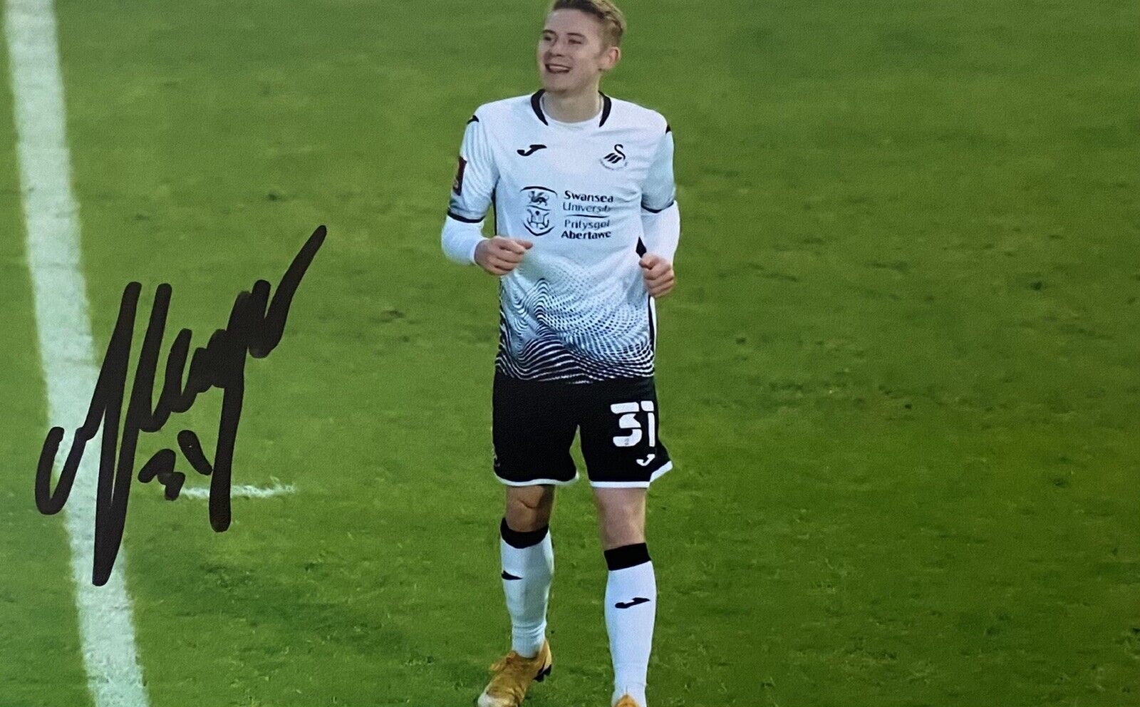 Oli Cooper Genuine Hand Signed Swansea City 6X4 Photo Poster painting 2