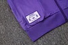 Joyfball 2025/2026 Kids Size Real Madrid Long Zipped Jacket purplee Retro version Soccer Jersey 1:1 Thai Quality 