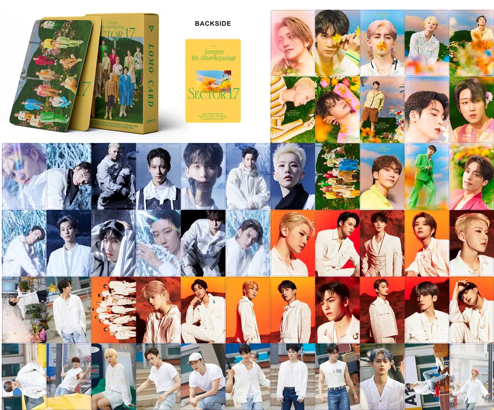 Seventeen Sector 17 Lomo postcard 55 pcs