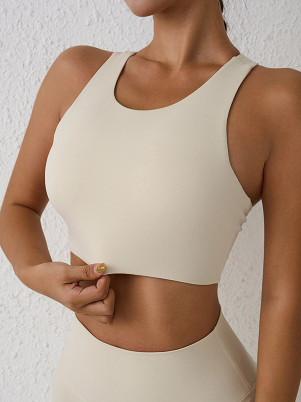 Mature Women New Beautiful Back Yoga Sports Bra