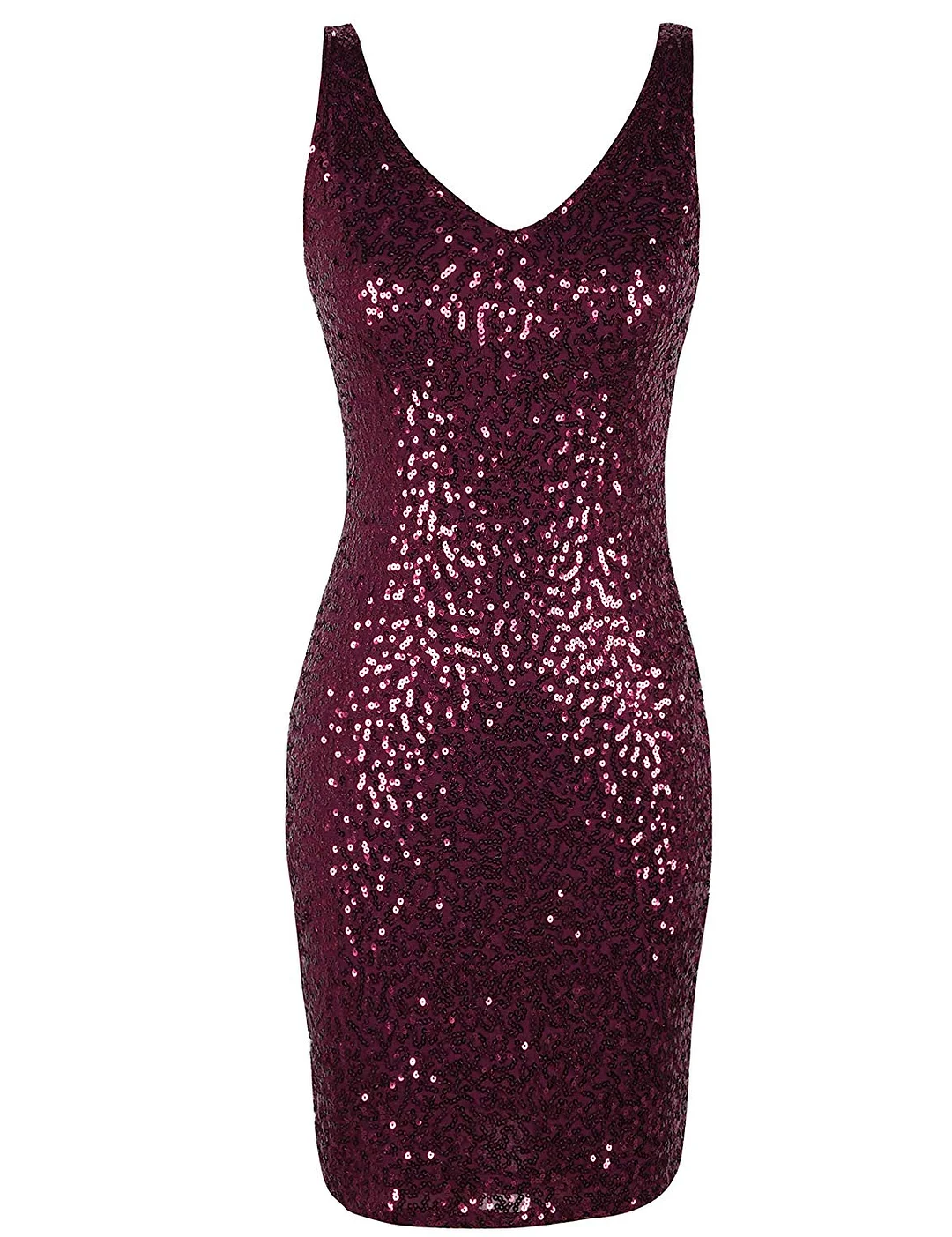 Women's Glitter dress Sequin Cocktail Dress V Neck Bodycon Glitter Party Dress