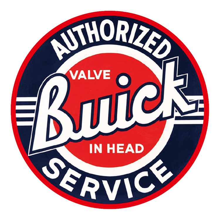 Buick Service - Round Shape Tin Signs/Wooden Signs - 30*30CM