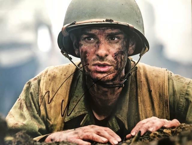 Andrew Garfield Hacksaw Ridge Original Autographed 11X14 Photo Poster painting