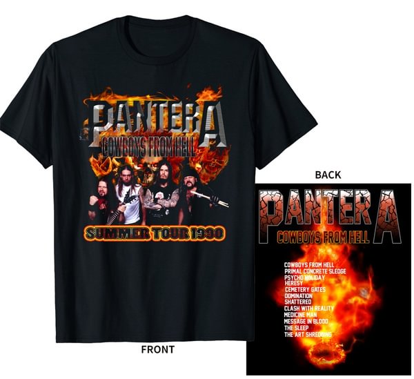Pantera Summer Tour 1990 Cowboys From Hell Fanmade T-Shirt - Shop Trendy Women's Clothing | LoverChic