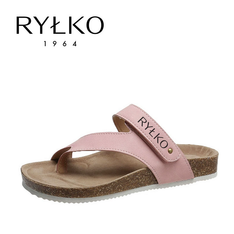 RYLKO Casual strandszandál vastag talppal és ívvel