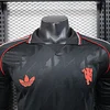 Joyfball 2025/2026 Long Sleeve Player Version Manchester United Retro Football Shirt 1:1 Thai Quality（The player version jersey is a bit tight, please pay attention to the size selection）