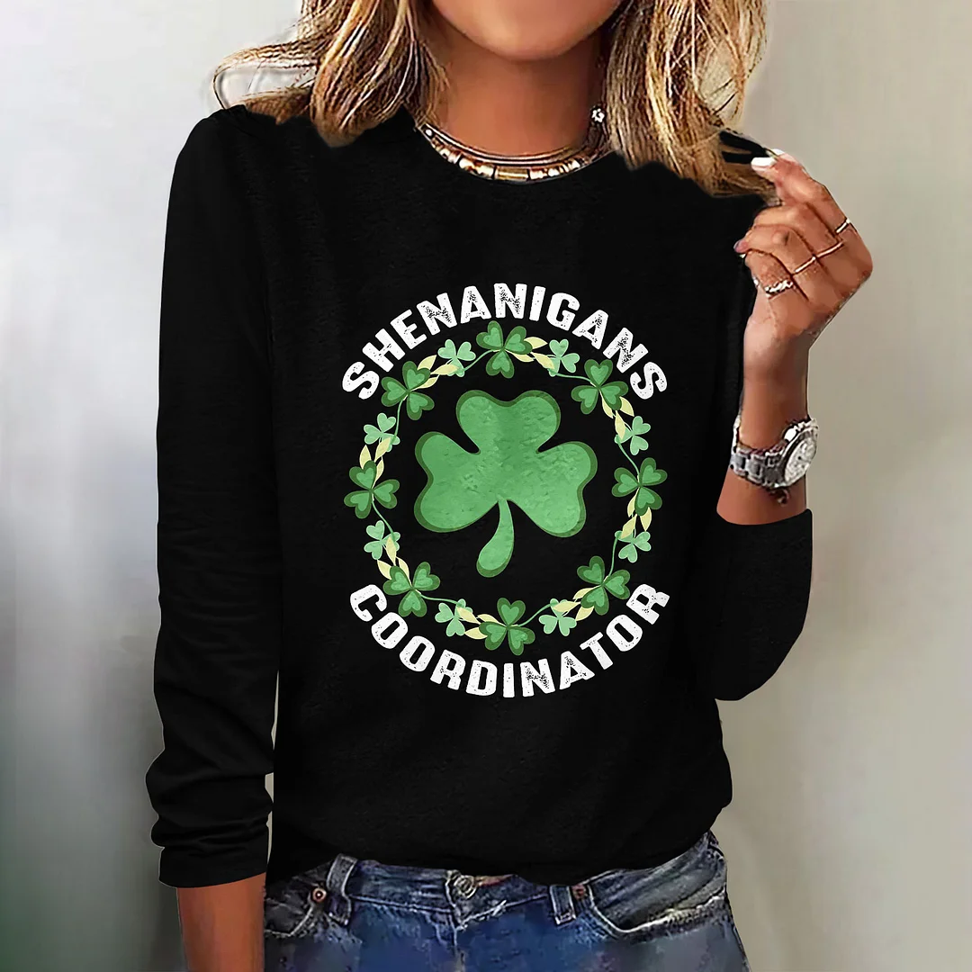Shenanigans Coordinator Clover Print T-Shirt