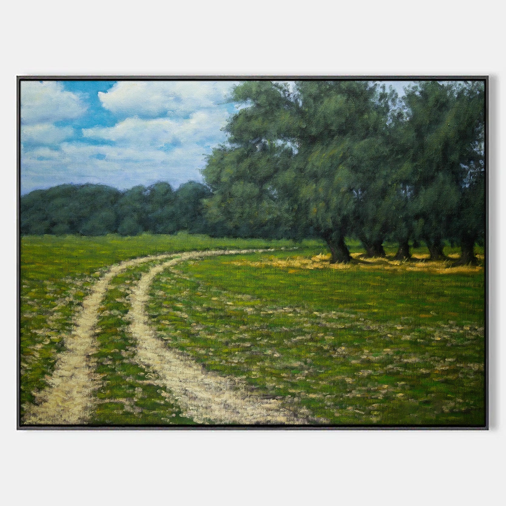 Arabelart Our Steppe / Valery Levchenko Framed Canvas Art - Hand-Painted Masterpiece AR1172