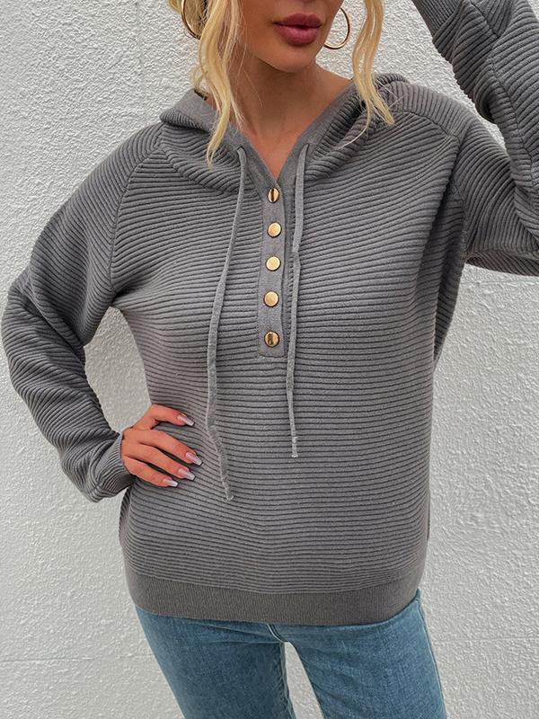 Women Half Sleeve V-neck Solid Color Dress