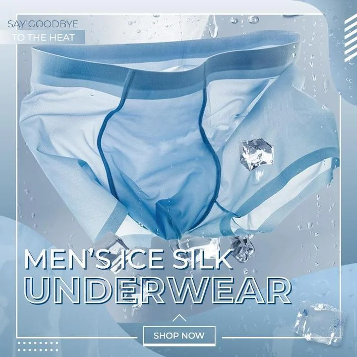 ?HOT SALE?Men\'s Ice Silk Boxer Shorts Underwear