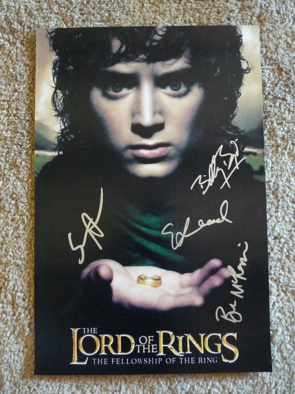 Lord Of Rings Signed Autographed 12x18 Photo Poster painting BAS Certified Boyd Astin Wood +1 G2