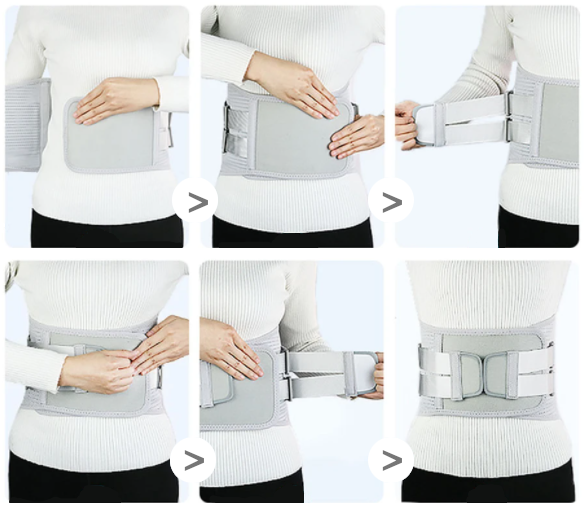 Image of how to wear Lumbarmate