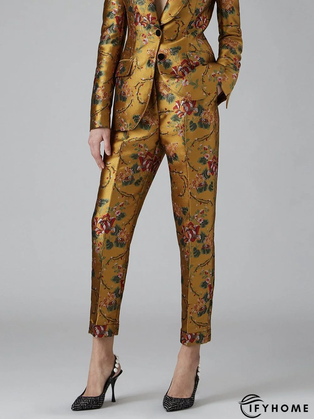 Urban Floral Regular Fit Fashion Pants | IFYHOME