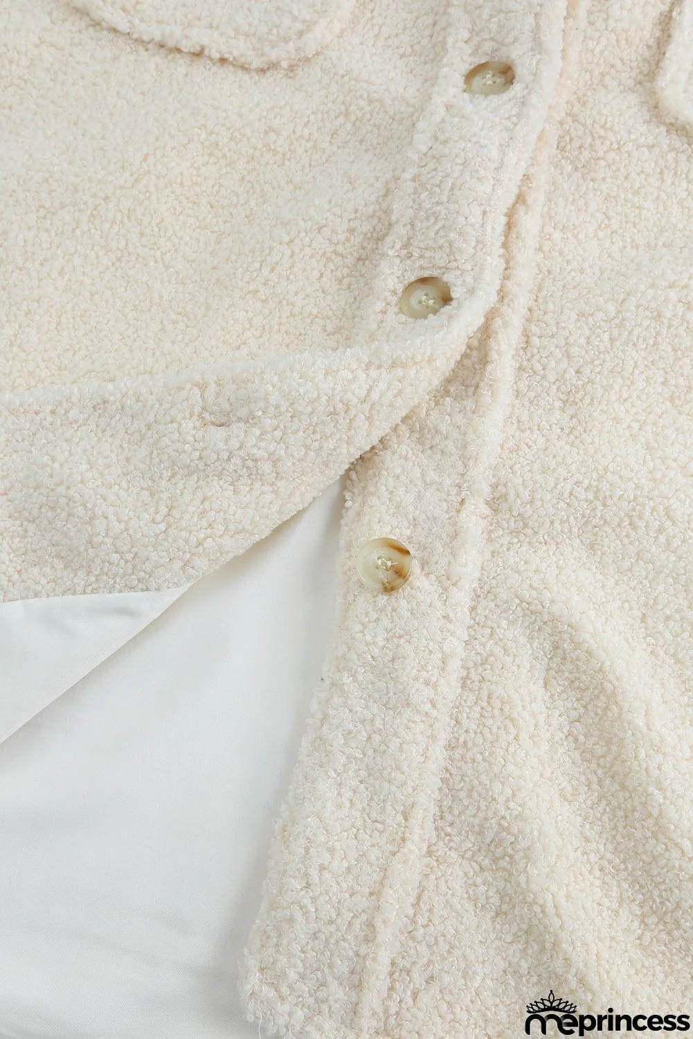 Flap Pockets Button Front Jacket