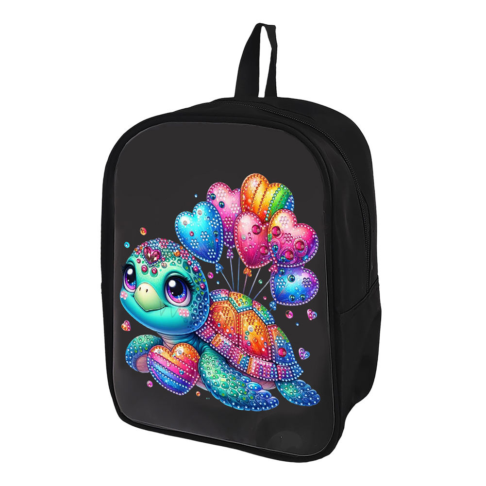 Sea Turtle Special Shape Diamond Painting Backpack Diamond Art Knapsack