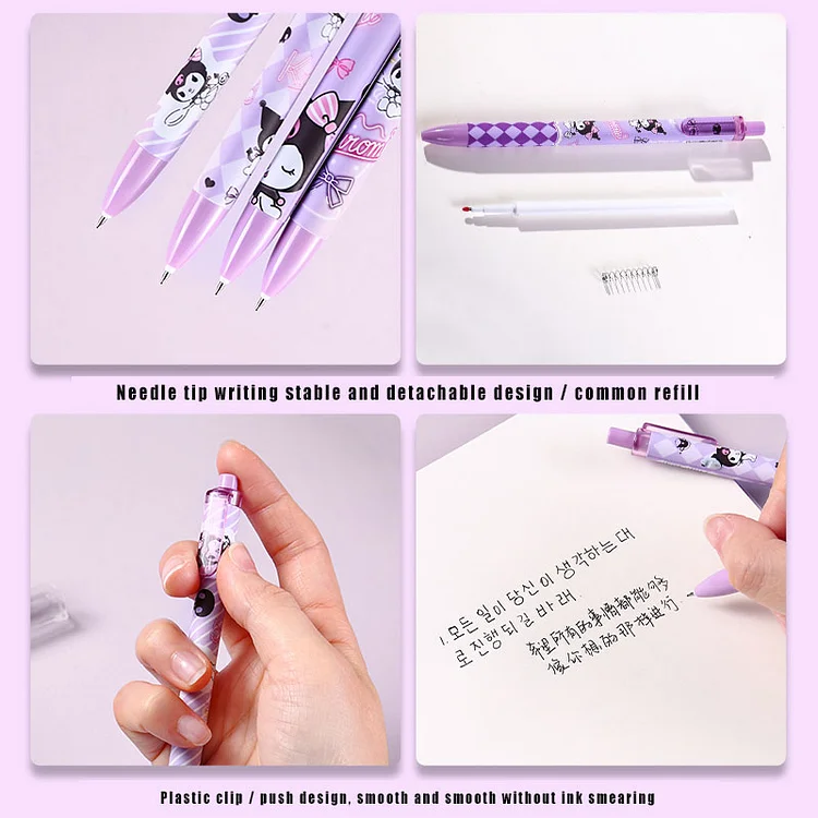 Kawaii Cartoon Press Gel Pens Cute Pens for School Asian School Kwaii  Stationary 0.5mm Pen