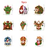 9pcs DIY Double-Sided Rhinestone Acrylic Diamond Painting Christmas Tree Pendant(Christmas)