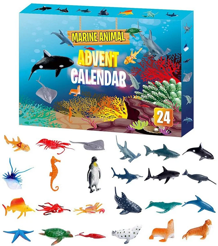 2021 Christmas Advent Calendar, Toy Advent Calendar, 24 Toy Countdown Water Activities, Christmas Surprise Gifts for Boys and Girls
