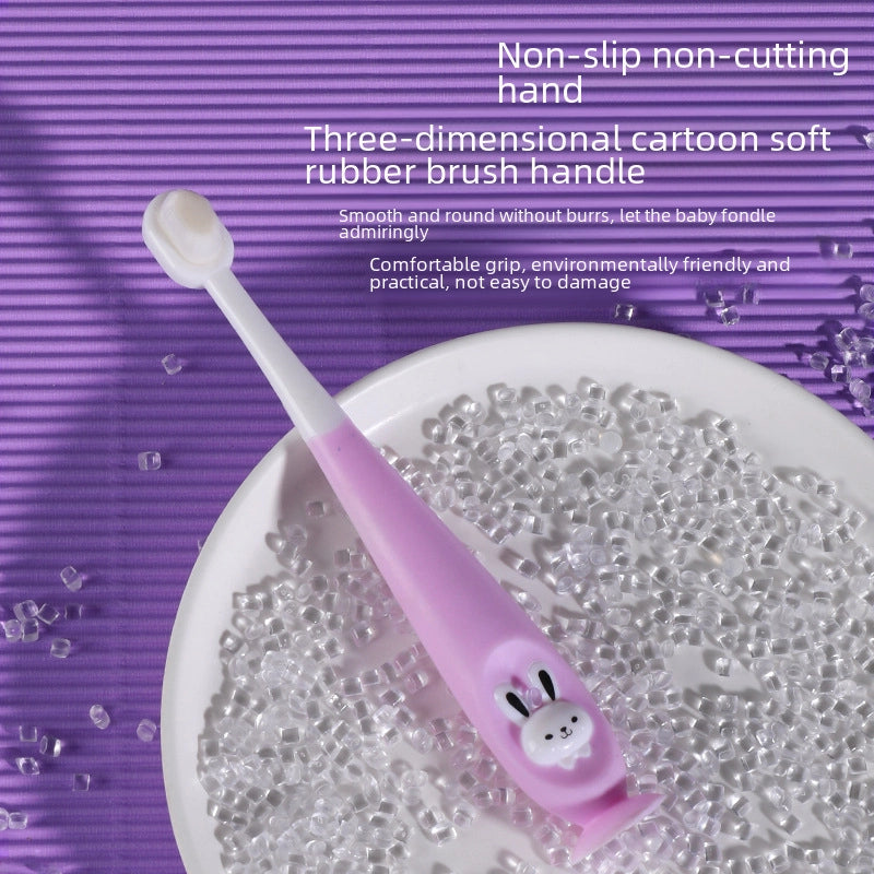 Children’s Hair Toothbrush Cartoon Rabbit Soft Hair Toothbrush 1-12 Years Old Baby Soft Hair Oral Cleaning Toothbrush Box