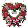 Valentine Day 2D Flat DIY Diamond Art Pendant Diamond Painting Set (Wreath)