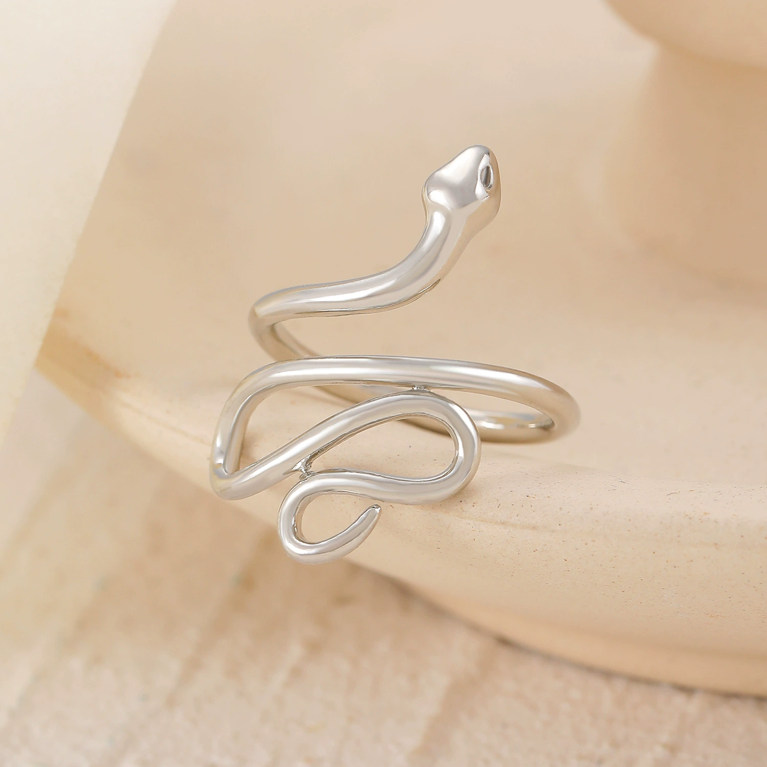 Snake Zirconia Ring