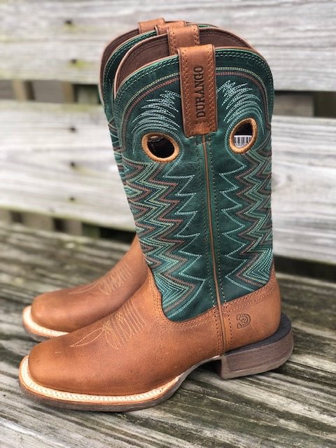 Durango Women's Lady Rebel Wheat & Tidal Teal Square Toe Western Boots DRD0353
