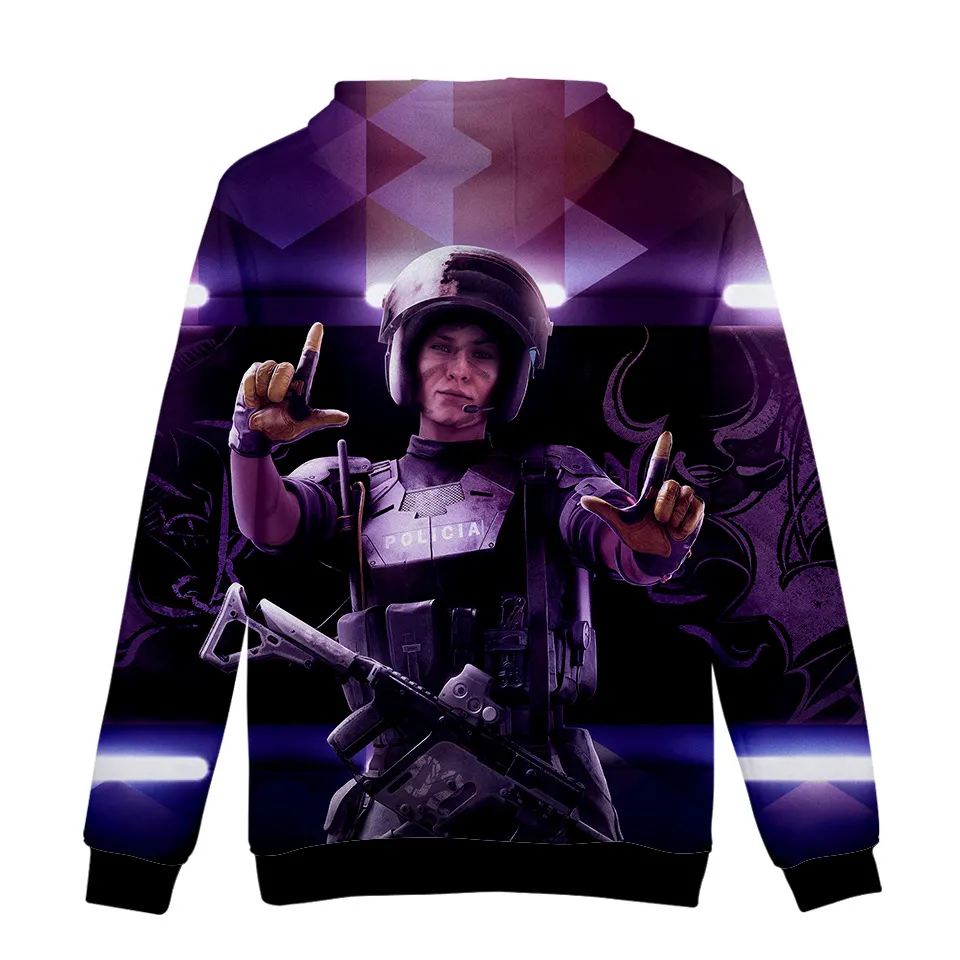 3D Printed Rainbow Six Siege Hoodie Fashion Pullover Sweatshirt