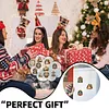 10PCS DIY Pearl Diamond Painting Christmas Fridge Magnets, Sparkling Rhinestone Refrigerator Magnet Craft Kit for Home Decor & Gifts