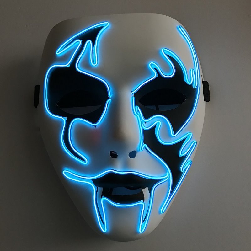 Halloween LED Glowing Ghost Face Mask