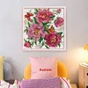 (Stamped/Counted) Peony Attracts Butterfly-14CT Cross Stitch 37*37cm/14.57*14.57in