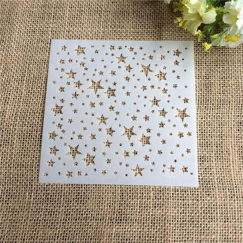 Five Star Layering Stencils for DIY Scrapbooking/photo album Decorative Embossing DIY Paper Cards Crafts