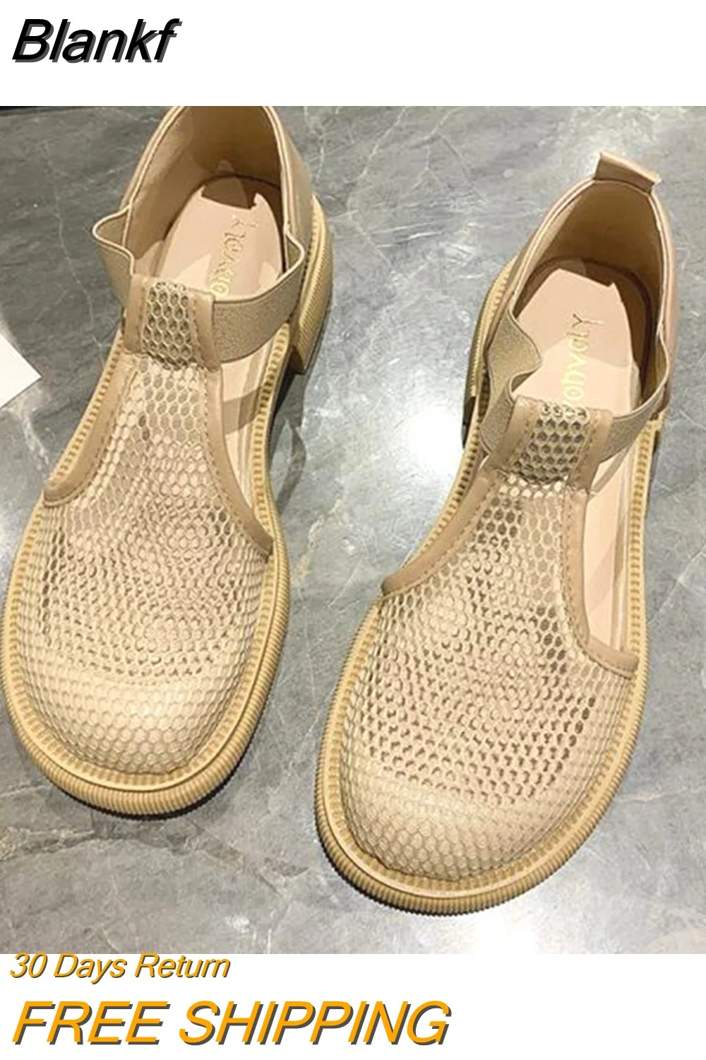 Blankf Toe Sandals Black Shoes for Women Med 2023 Summer Breathable Beige Medium Fashion New Flat Comfort Girls Outside Buckle S