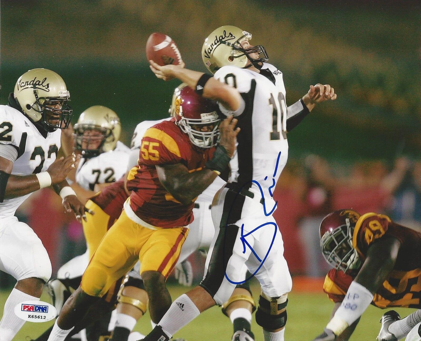 Keith Rivers Signed USC Trojans 8x10 Photo Poster painting PSA/DNA #K65612