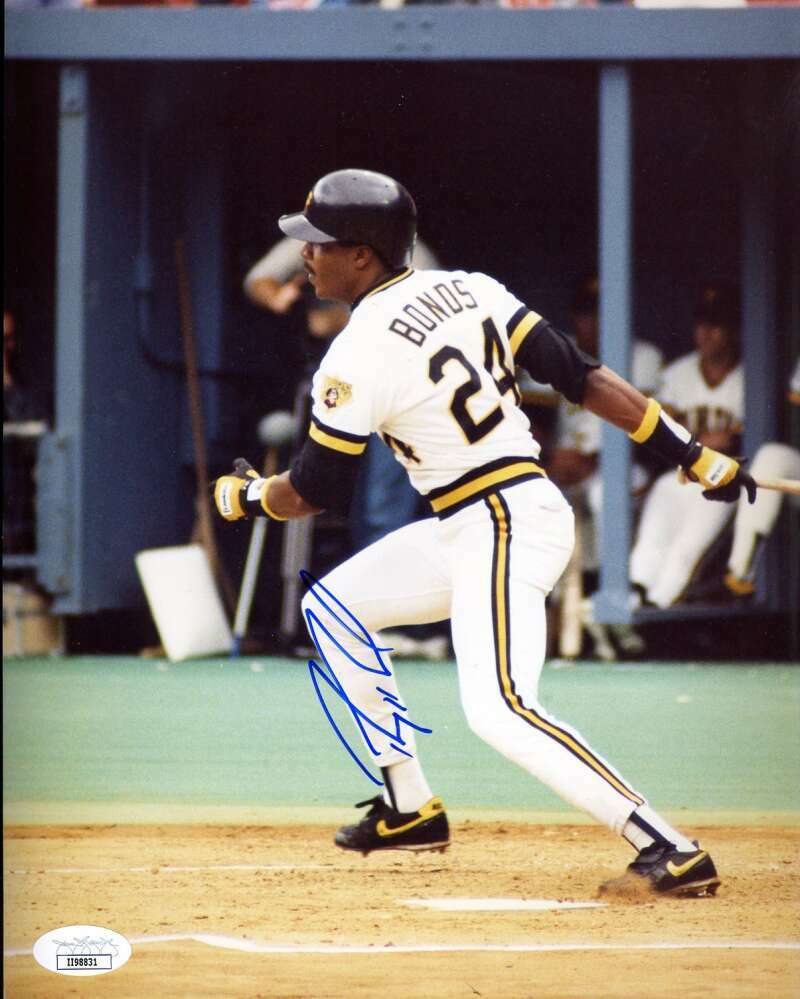 Barry Bonds JSA Coa Hand Signed Early 8x10 Photo Poster painting Autograph