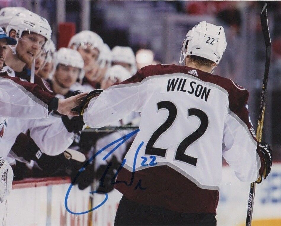 Colorado Avalanche Colin Wilson Signed Autographed 8x10 NHL Photo Poster painting COA #3