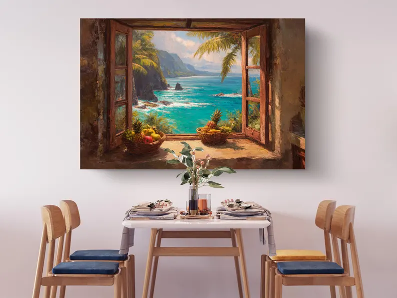 Hawaii Ocean Paradise Canvas Wall Art