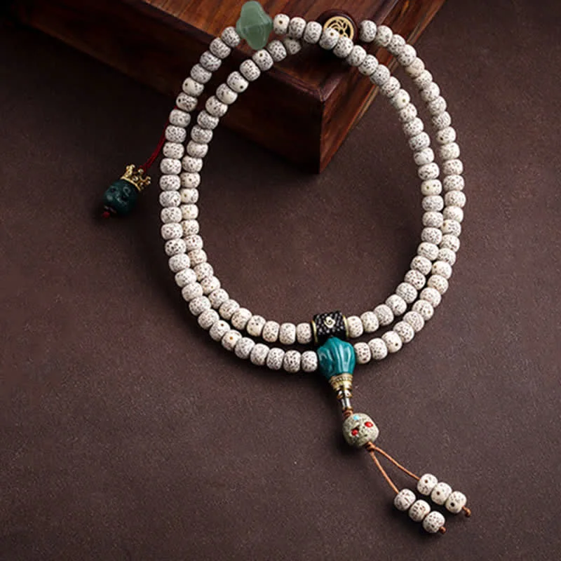 Bodhi Seed Tibetan 108 Mala Beads Charm Bracelet