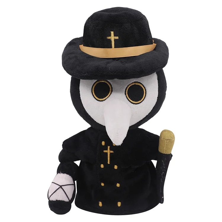 A Plague Tale Plague Doctor Black Plush Toys Cartoon Soft Stuffed Dolls Mascot Birthday Xmas Gift