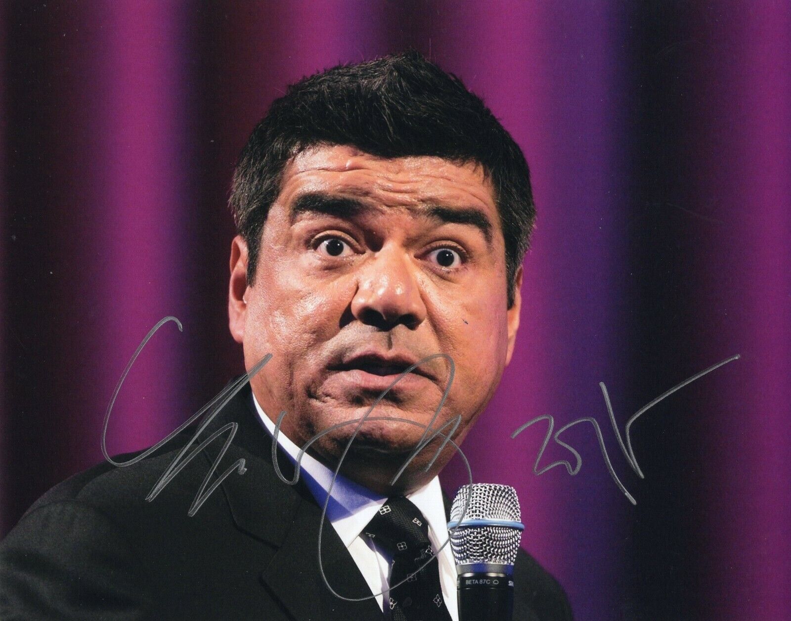 George Lopez Signed 8x10 Photo Poster painting w/COA Comedian George Lopez Lopez Tonight #1