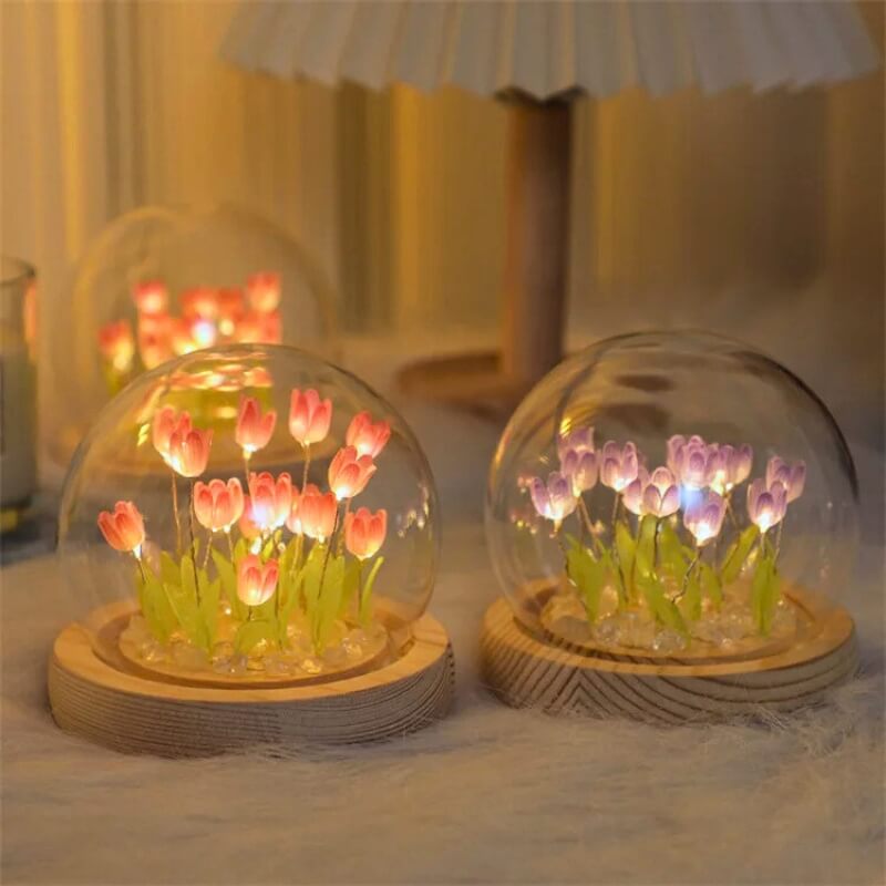 DIY Wooden Tulip Lamp