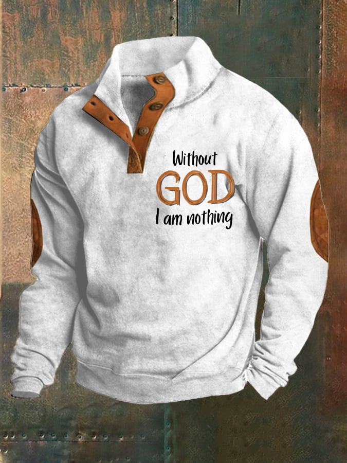 Men's Faith Fleece Button Sweatshirt