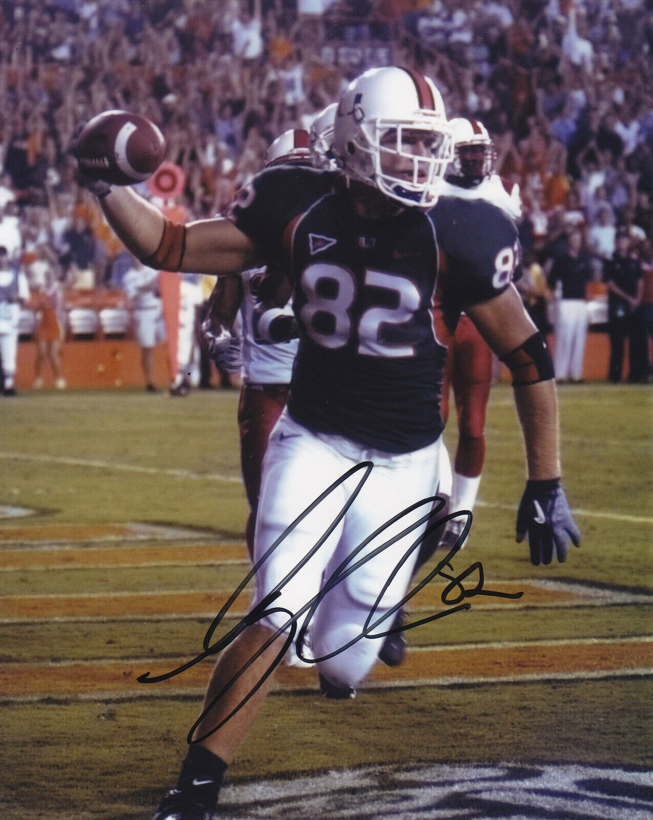 Greg Olsen #0 8x10 Signed Photo Poster painting w/ COA Miami Hurricanes 031019