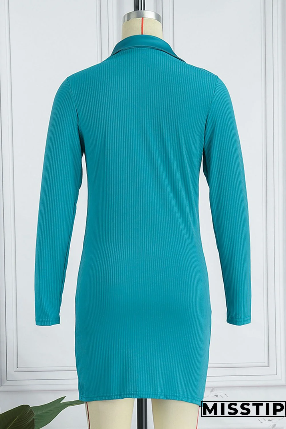 Earth Yellow Casual Solid Patchwork Buttons Turndown Collar Tops