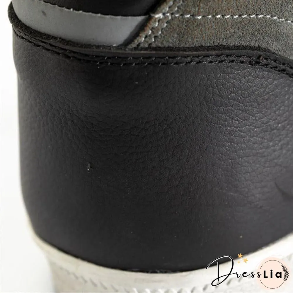 Retro casual motorcycle boots