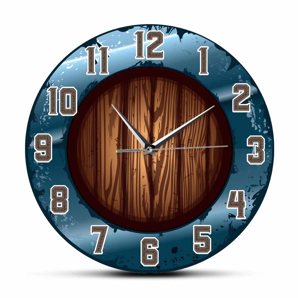 

Viking Barbarian Shield - Frameless Acrylic Wall Clock, 501 Original