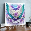 Framed Diamond Painting - Special Shaped - Rose Wing (25x25cm)