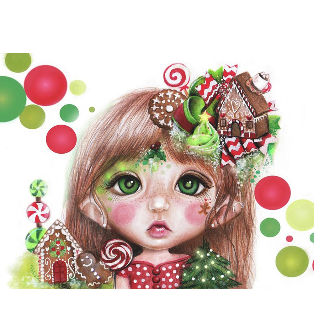 

Sweet Girl - Round Drill Diamond Painting - 40*30CM, 501 Original
