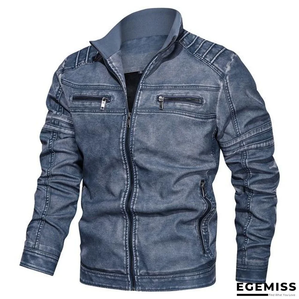 Leather Jacket Men Fashion Top Quality Mens Jackets Casual Faux Leather Moto Jacket | EGEMISS